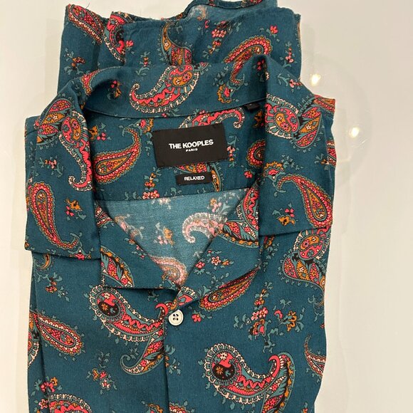 button down relaxed shirt - paisley - Picture 2 of 3